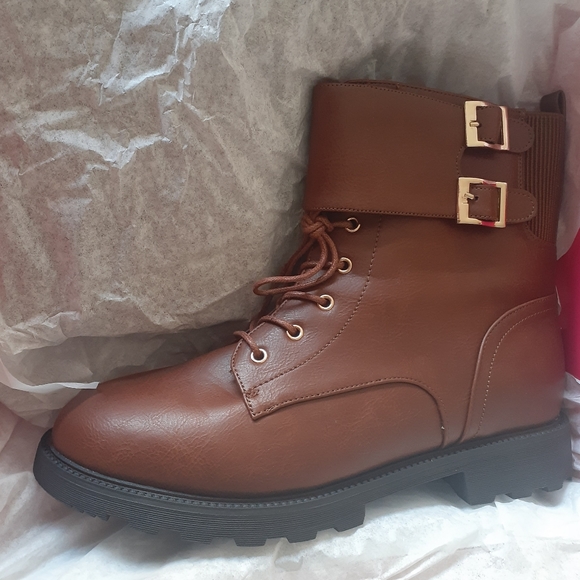 Brown Combat Boots - Picture 6 of 6